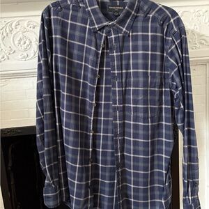 Banana Republic Men's Blue Plaid Shirt